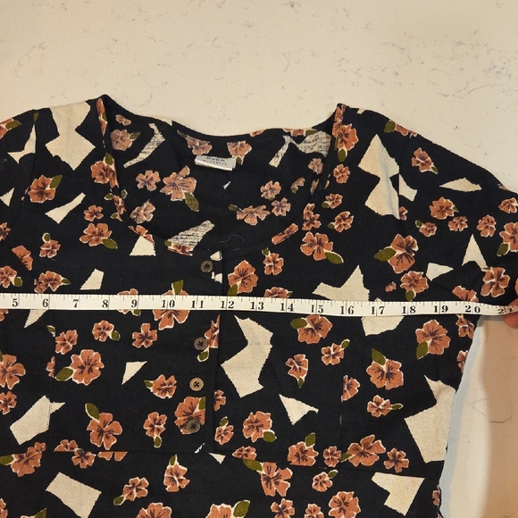 RVCA Black Floral Mini Dress Size Small - Picture 8 of 12